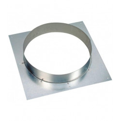 Cuello de salida con marco para red de ventilación caja de entrada/salida