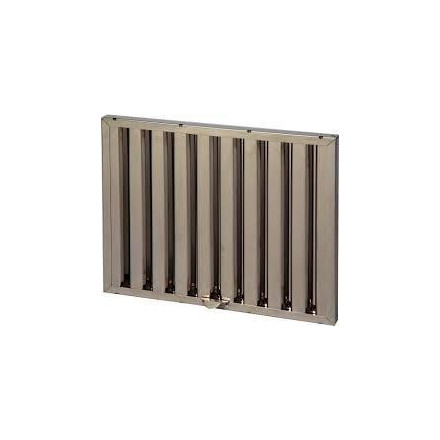 Filtro de choque deflector de acero inoxidable para campanas profesionales de hostelería