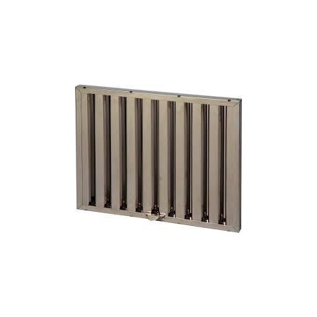 Filtro de choque deflector de acero inoxidable para campanas profesionales de hostelería