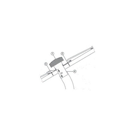 2-in-1 cap and roof penetration for a ventilation system roof outlet
