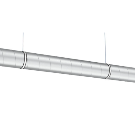 Collarín de fijación aislado para conductos de ventilación