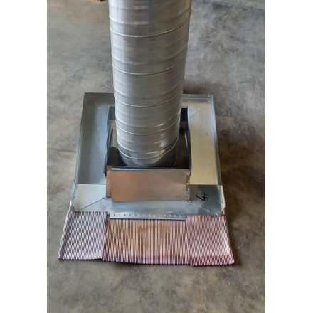 Suporte para condutas, descarga do ar no telhado, ventilçao industrial