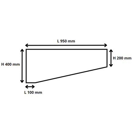 Combisteel range hood dimensions
