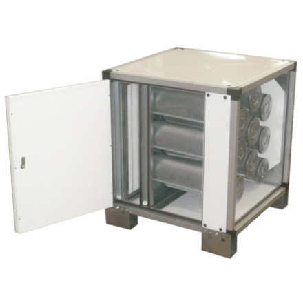 PACK Campana de acero inoxidable con caja de carbón antiolor + motor remoto para hostelería