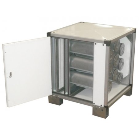 PACK Campana de acero inoxidable con caja de carbón antiolor + motor remoto para hostelería
