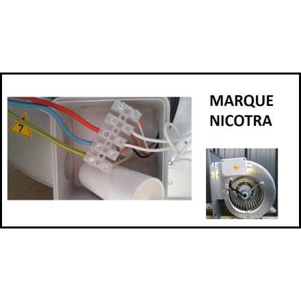 Motor Nicotra DDM 9/9 3600m3/h para campanas de restaurante