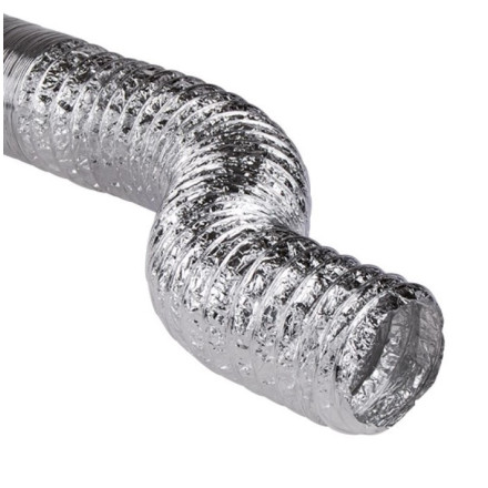 flexible aluminum duct for a mechanical ventilation system