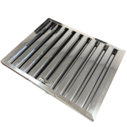 Filtro de choque deflector de acero inoxidable para campanas profesionales de hostelería