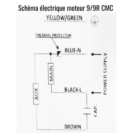 Motor 8/9-9/9T 3000m3/h Nicotra - Compatible con todas las campanas profesionales