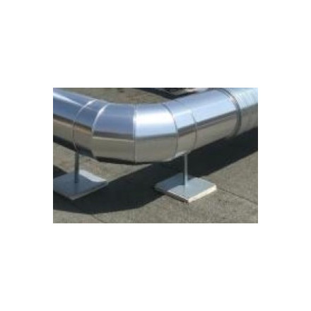 Support bracket for rigid galvanized conduit