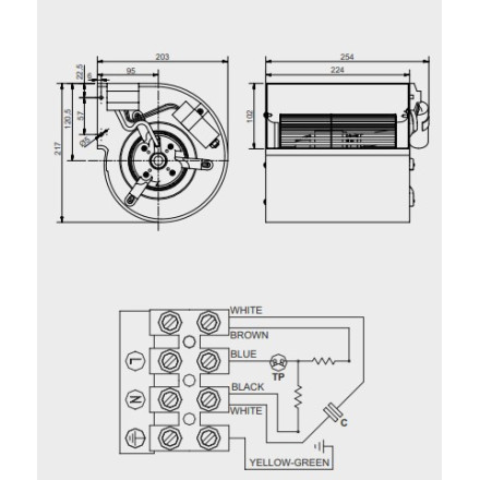 Moteur DD 146/180 Vmc ou chauffage