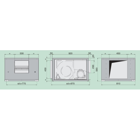 Cabinet dimensions: 10/10 400 F120