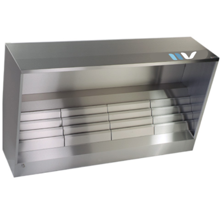 Professional stainless steel condensation-type range hood for laundromats or ovens