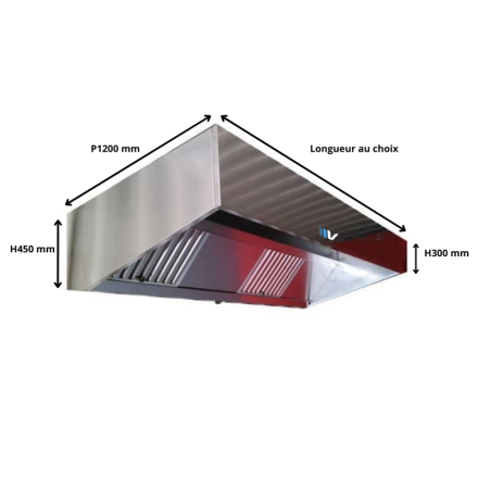 Pack de campana de acero inoxidable para horno de pizza y horno combi o piano