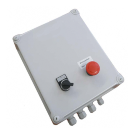 2-speed starter with smoke extraction button for ventilation motor