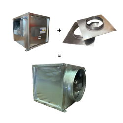 10/10 Enclosure, 3,500 m³/h, Insulated and Soundproofed