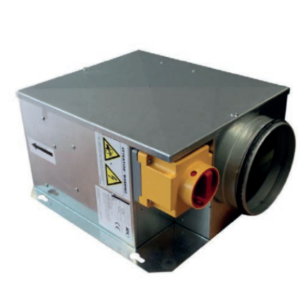 Caja de tratamiento de aire extraplana 500m3/h 230V