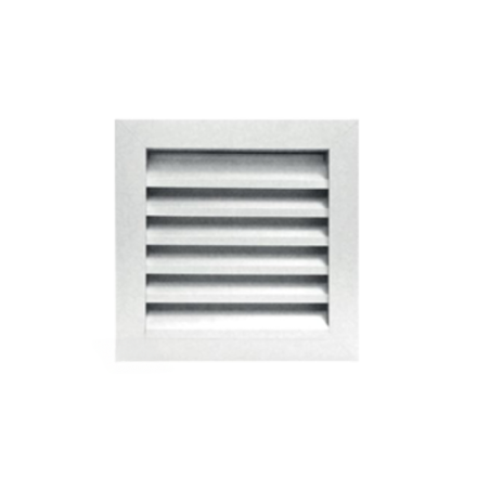 square aluminum exterior grille