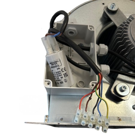 Centrifugal Fan DD 9/7, 3-speed, for mechanical ventilation or heating
