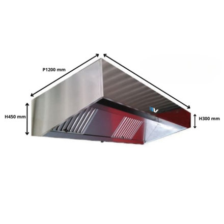 Campana de acero inoxidable, Extractor de tejado, Regulador de intensidad de 220 V
