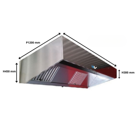 Pack 400° Pro campana 2 a 4 m + Extractor de tejado + Regulador