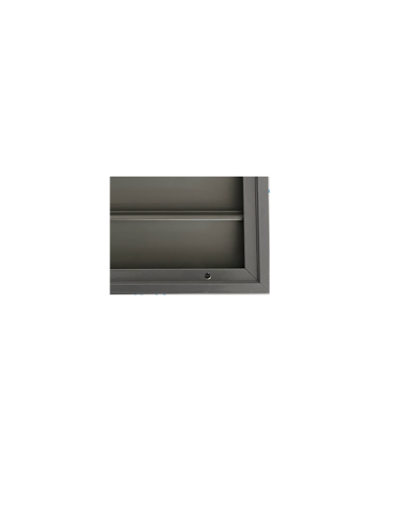 Front-facing outlet shutter