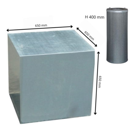 9-Charcoal Filter Cartridge for Grease and Odor Removal, Expandable to 12