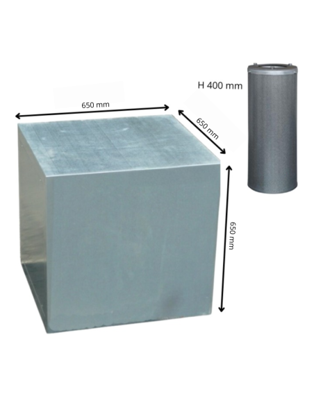 9-Charcoal Filter Cartridge for Grease and Odor Removal, Expandable to 12