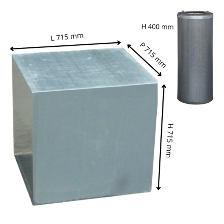 Container with 12 odor-eliminating charcoal cartridges