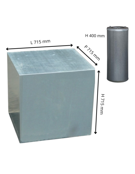 Container with 12 odor-eliminating charcoal cartridges