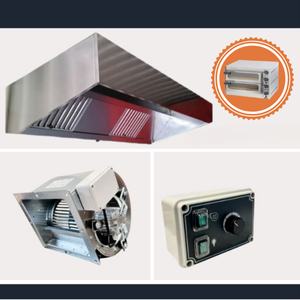 Pack de campana de acero inoxidable para horno de pizza y horno combi o piano