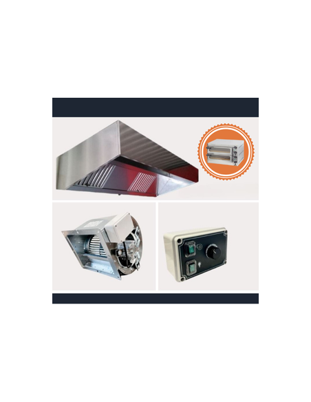 Pack de campana de acero inoxidable para horno de pizza y horno combi o piano