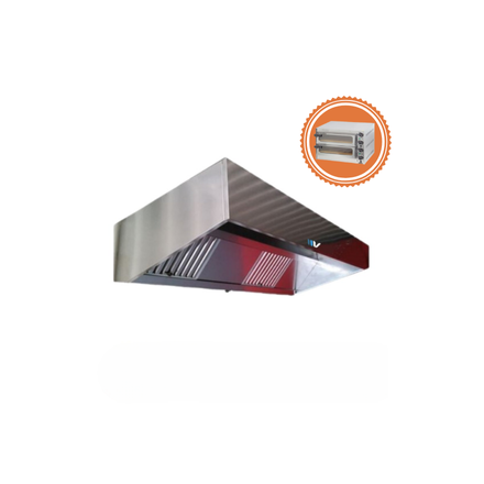 Campana para horno de pizza de acero inoxidable con tapa grande