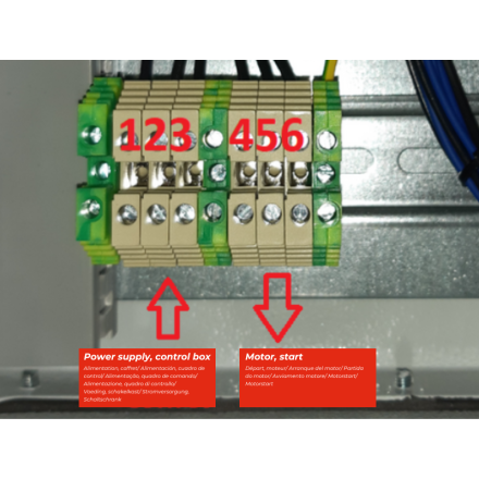 Variador de velocidad con funcionamiento forzado - Trifásico 0,75kw ip55 extracción de humos de serie