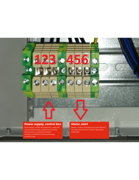 Variador de velocidad con funcionamiento forzado - Trifásico 0,75kw ip55 extracción de humos de serie