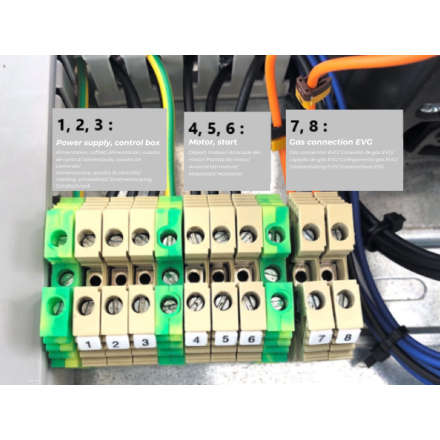 Variador de velocidad con funcionamiento forzado - Trifásico 0,75kw ip55 extracción de humos de serie