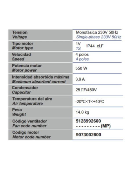 Technical Information Centrifugal Fan.99, dual-vent model for range hoods/cabinet-style range hoods