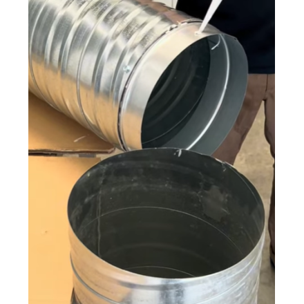 Racor macho galvanizado - Ø 160 a 500 mm para red de ventilación profesional