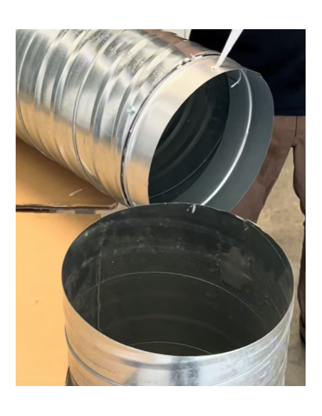 Racor macho galvanizado - Ø 160 a 500 mm para red de ventilación profesional