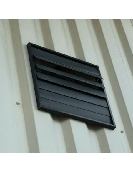 Front-facing outlet shutter