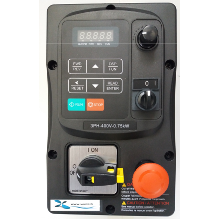 1.5 kW TRI Variable Speed Drive, IP55 + Forced-On Mode for TRI Turret