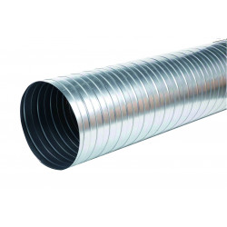 Conducto galvanizado de 1 m de longitud para red de ventilación - Ø 160 a 450 mm