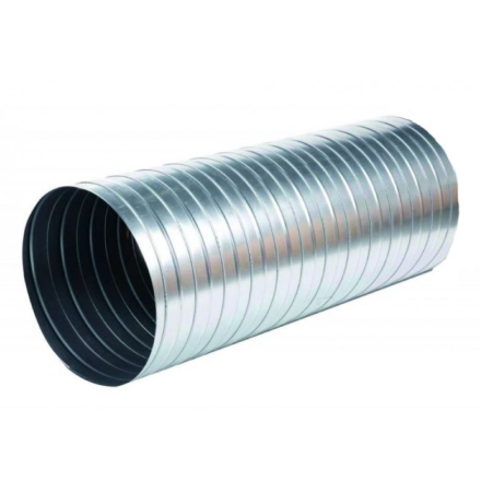Conducto galvanizado de 1 m de longitud para red de ventilación - Ø 160 a 450 mm