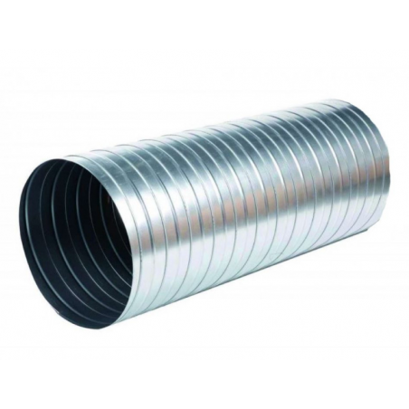 Conducto galvanizado de 1 m de longitud para red de ventilación - Ø 160 a 450 mm