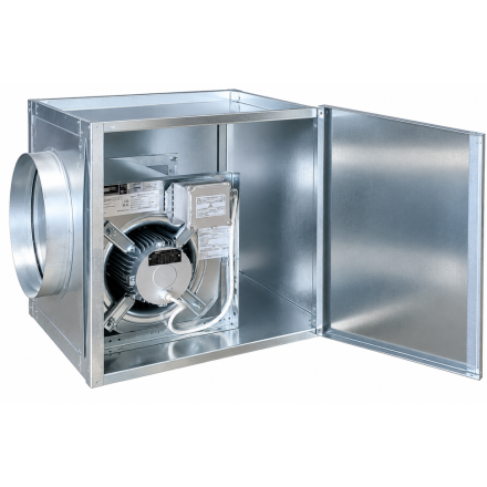 Caixa compacta de 3600 m³/h, 220 V, norma 400 °C/2 h