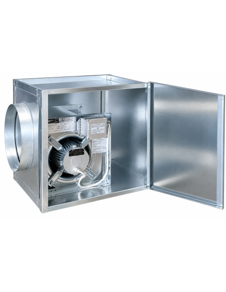 Caixa compacta de 3600 m³/h, 220 V, norma 400 °C/2 h