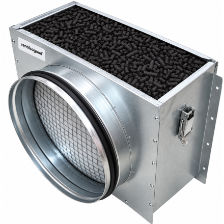 Odor-Control Activated Carbon Filter, Ø200 to Ø315 | VentilSoGood