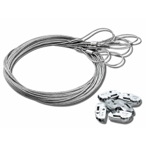 Câble de suspension hotte fixation pour gaine de ventilation