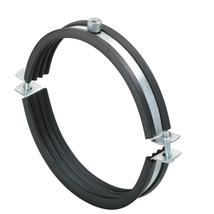 Collarín de fijación aislado para conductos de ventilación