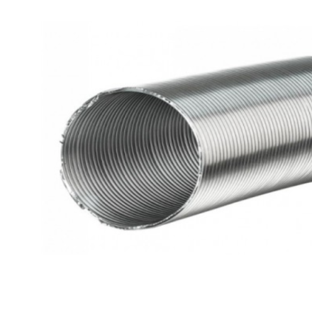 Semi-flexible duct for a ventilation system